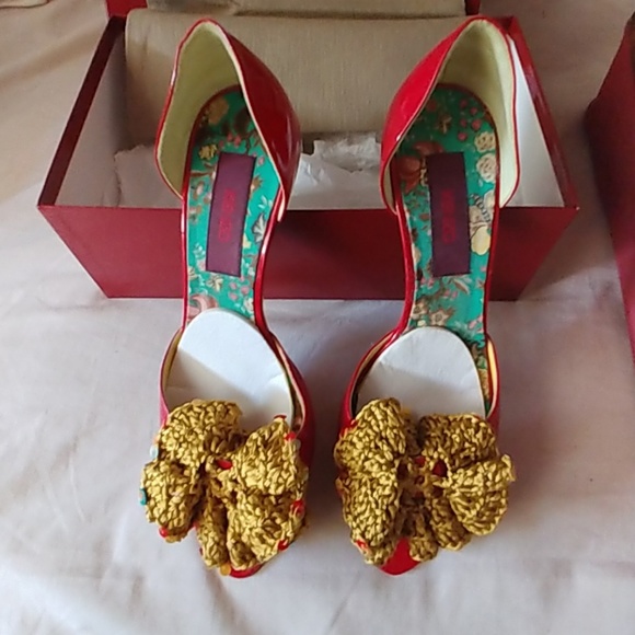 Kenzo patent red kitten heels - Picture 2 of 5